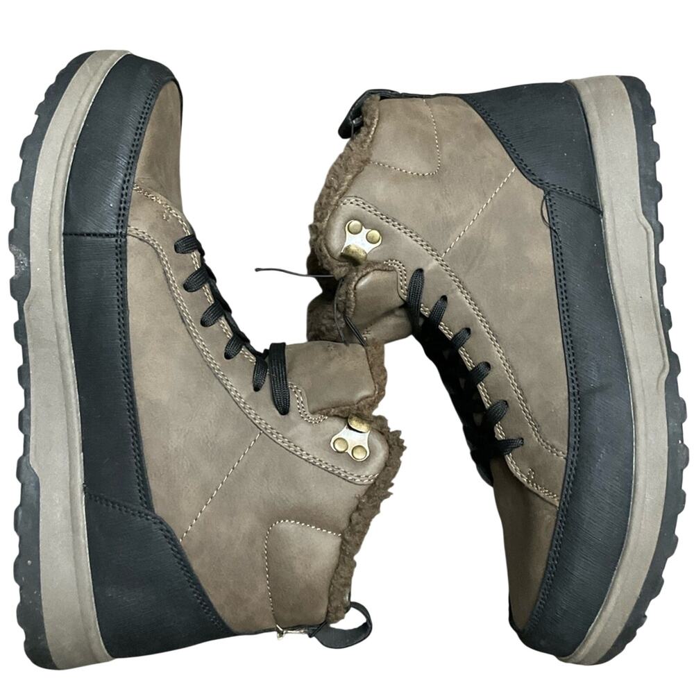 Weatherproof Men's Logjam Memory Foam Sneaker Boots Brown Size 11 NIB NEW